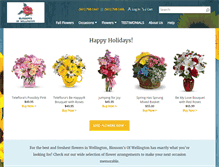 Tablet Screenshot of blossomsofwellington.com